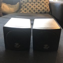 Small 3 Inch Pyle Home Cube Speakers 