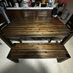 Real Wood Dining set. 