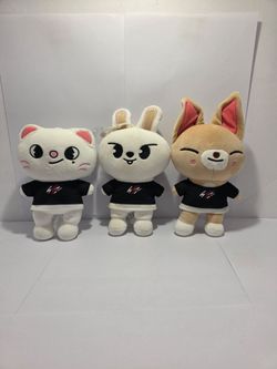 Stray Kids SKZOO 20cm Plush Bundle - Official Jiniret, Leebit, Foxl.Ny