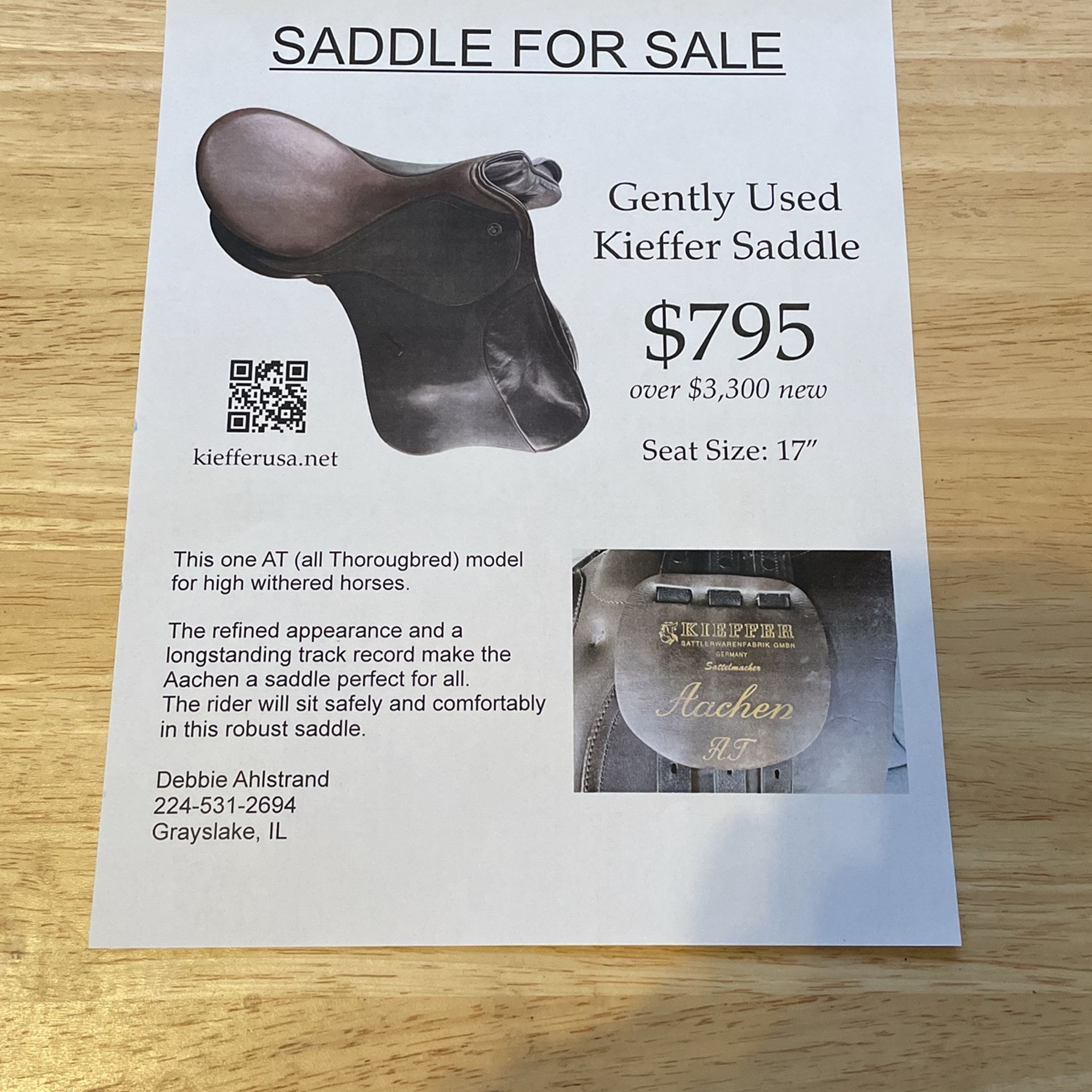 Saddle for sale