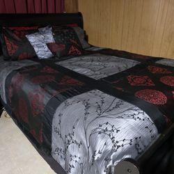 Queen Bed W/Mattress