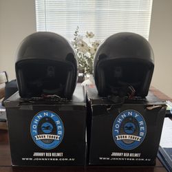 Johnny Reb Motorcycle Helmets (Pair) – Used 