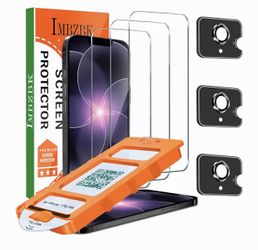 iPhone 16e/17e Screen Protector Kit – 3 Pack + Camera Lens Protectors