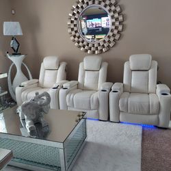 Beautiful White Reclining 