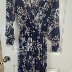 Blue Floral Dress