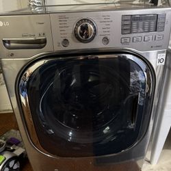 LG Washer + Dryer Set – Graphite Steel – WM4270HVA / DLEX4270V – Excellent Condition