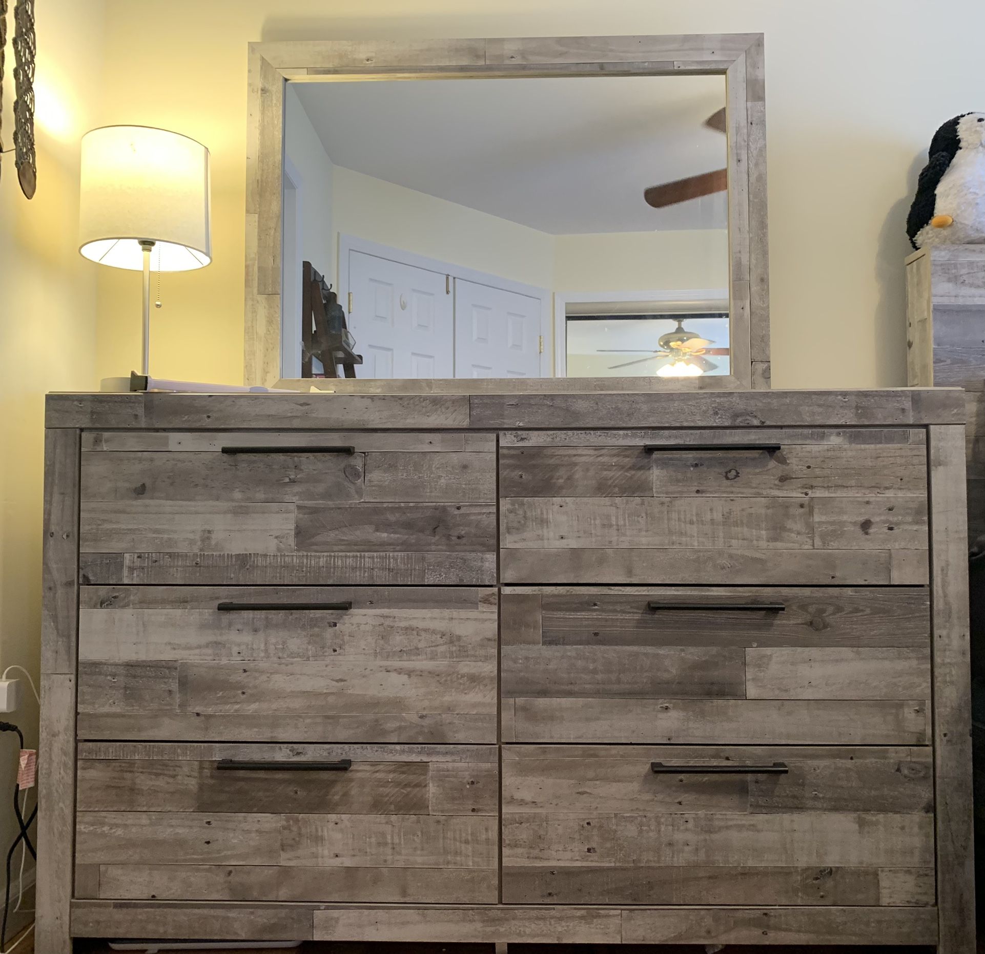 Ashley Home Store Effie Collection Dresser And Mirror for Sale in Union, NJ OfferUp