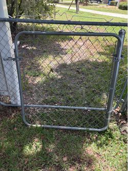 3 chain link gates
