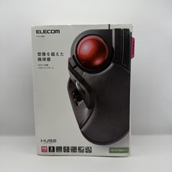 ELECOM trackball mouse Wired 8 button Big ball M-HT1URXBK Wired USB connection