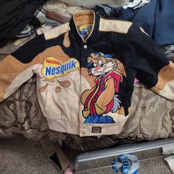 Official Vintage Jeff Hamilton Nestle Child's Race Car Jacket
