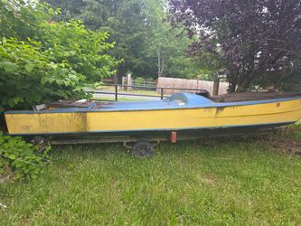 18 ft Power Cat with trailer