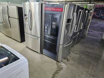 LG  French Door Refrigerator Washer Dryer Stove Oven Stackable Sale and repair Certified Refurbish Gently Used Management and landlord special