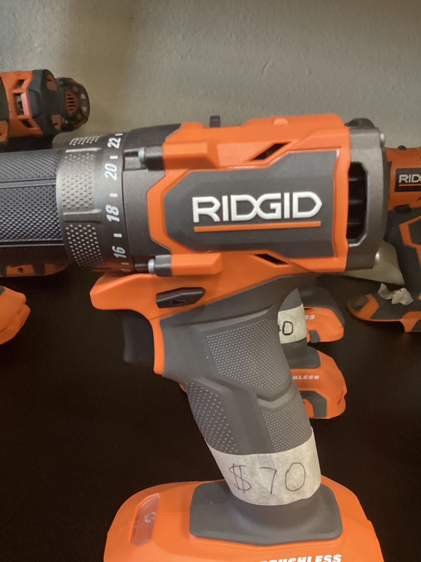RIDGID 18V Brushless 1/2 Compact Drill (Tool-Only) $70