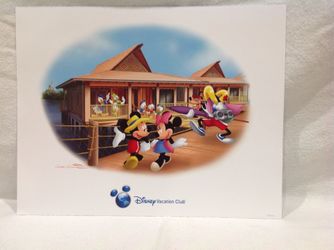 Disney Vacation Club Lithograph