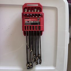Craftsman 11 Piece Wrench Set Long Panel Metric Set Gun Metal 