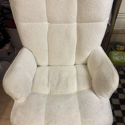 White rocking chair