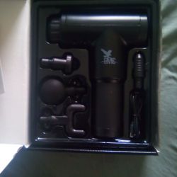 Electric Massage Gun With Adapters  & Charger 