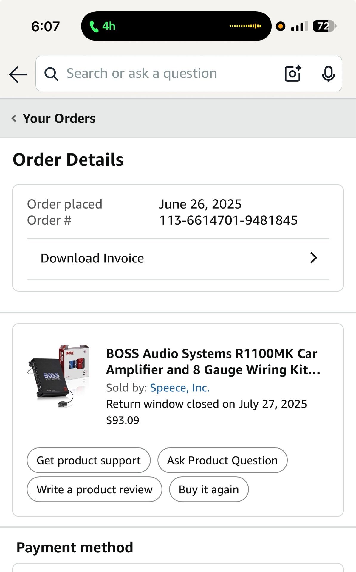 BOSS AMP 11W00 8 Gauge Wiring Kit