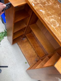 Liquor bar cabinet - solid wood