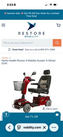Merits Mobility Scooter with Basket