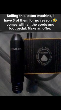 Romlon Tattoo Machine with Cords and Foot Pedal