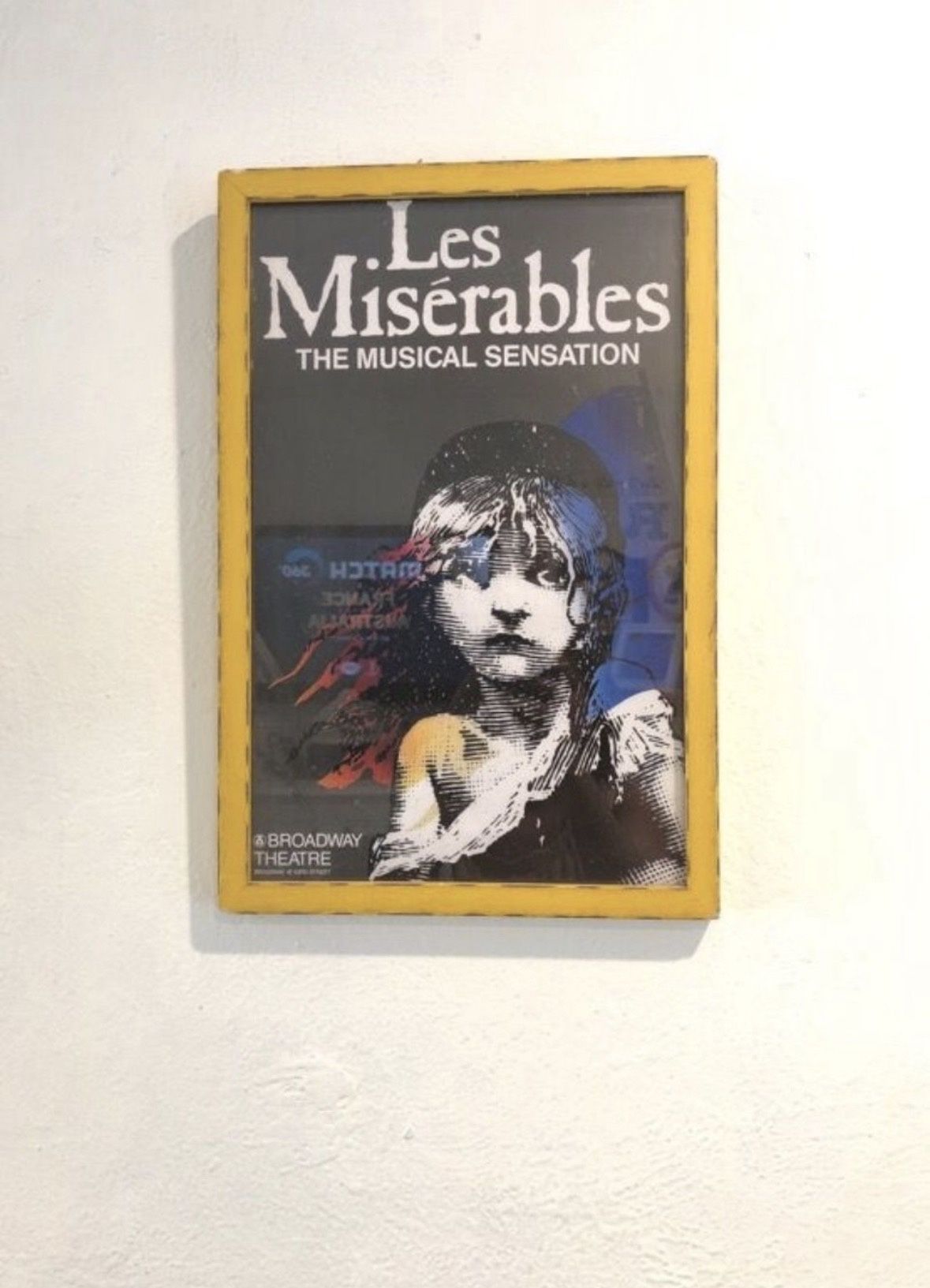 vintage 1986 Les Miserables Broadway Musical poster