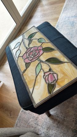 VERY Old antique. Hand made stained glass window