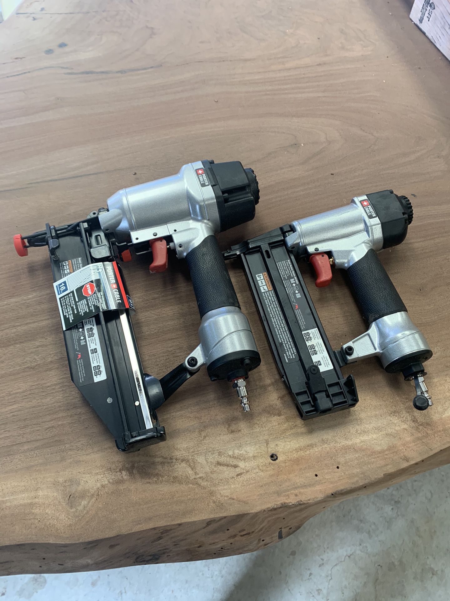 Porter cable 16 and 18 gauge nail guns