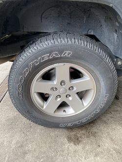 Jeep Wrangler Wheels and Tires - Set of 5