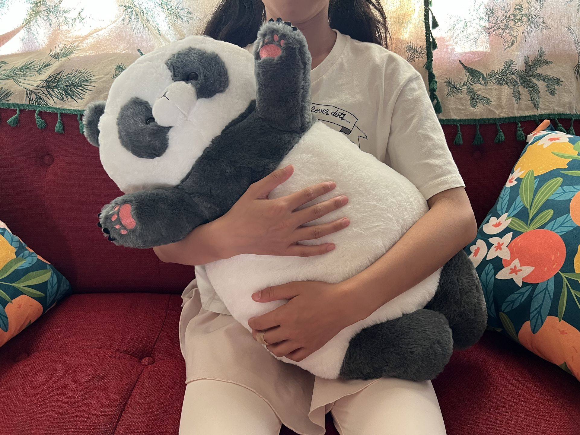 24in Standing Polar Bear Panda Doll Plush Toy Stuffed Fluffy Giant Animal Children Sleeping Hug Companion Birthday Gift For Kids