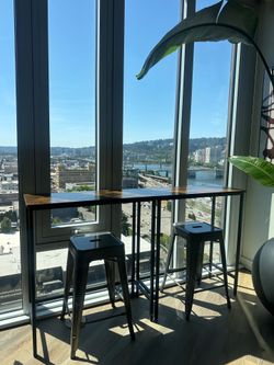 Two tables - $25 each obo . See pics for all the different uses!