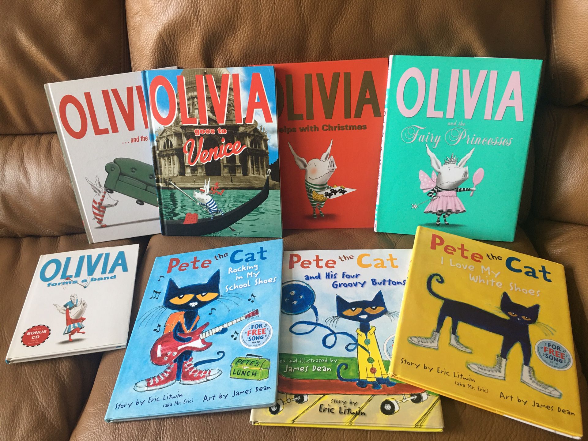 Hardback Children’s Books Pete the Cat, Olivia & more