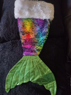 Sequence Mermaid Tail Christmas Stocking