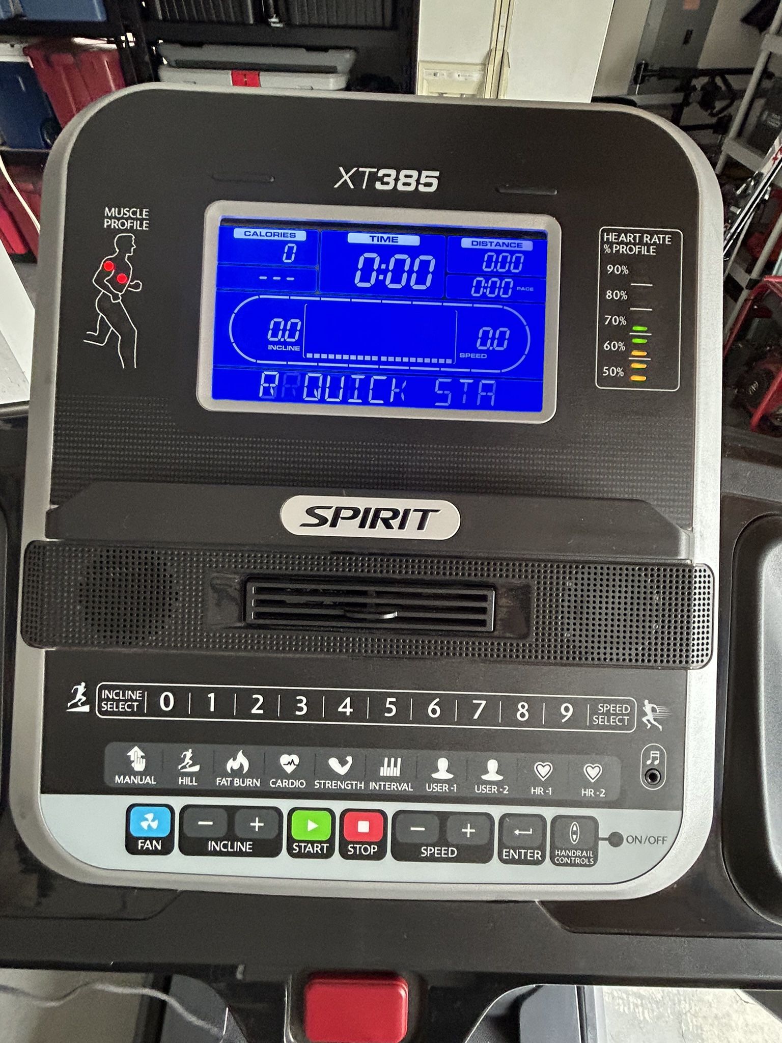 Spirit Fitness XT385 Folding Treadmill - Mint Condition
