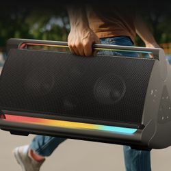 NEW Portable Party Speaker W/ 5 RGB Dynamic Lights, DJ Speaker !