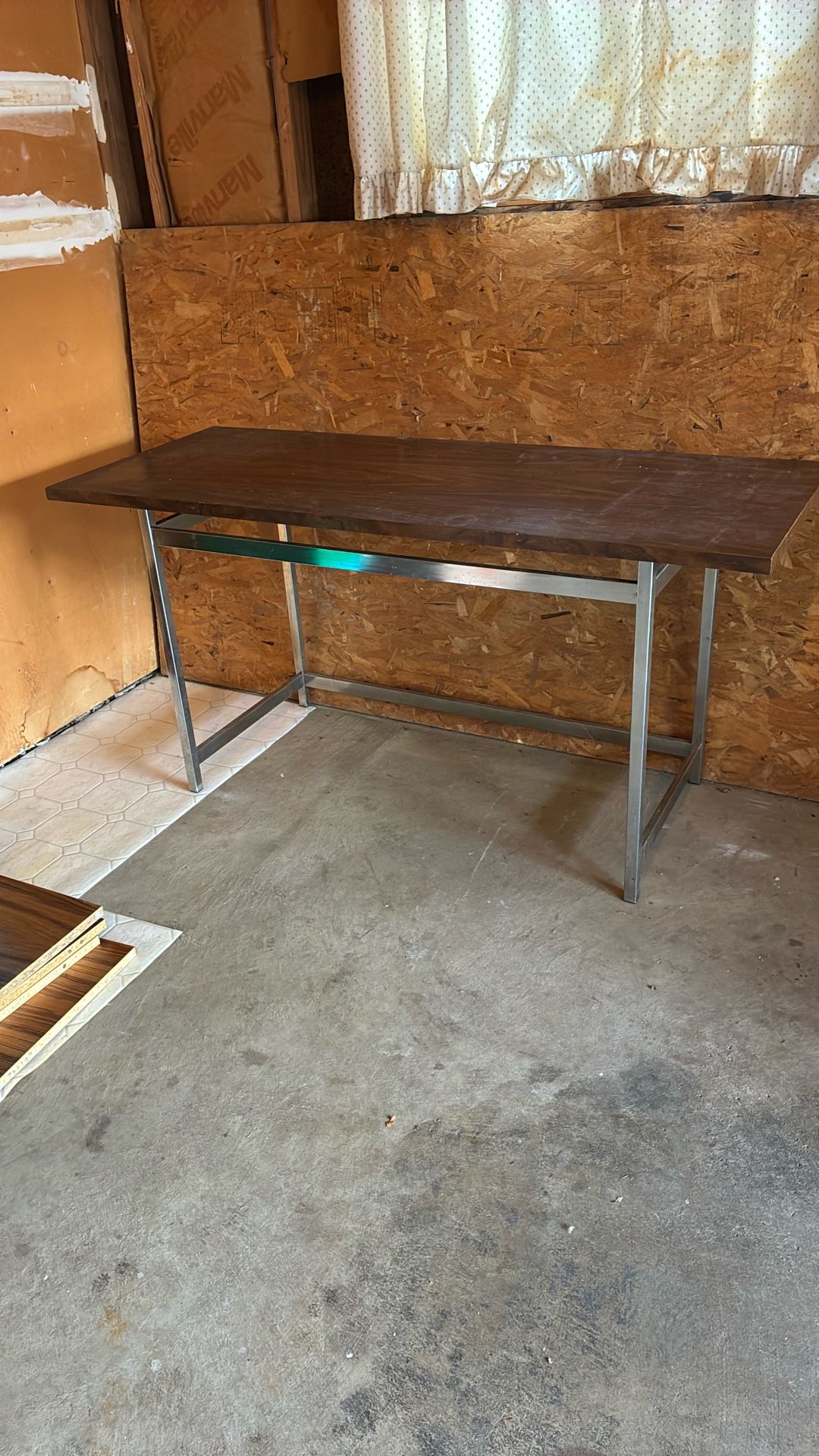 Wood and Metal Table