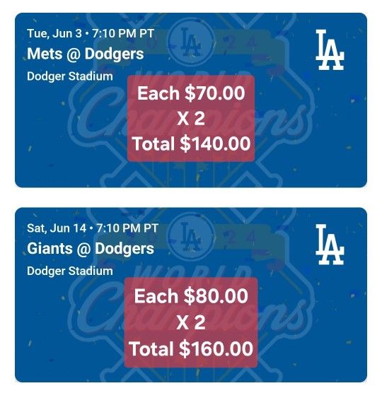 Dodger Tickets
