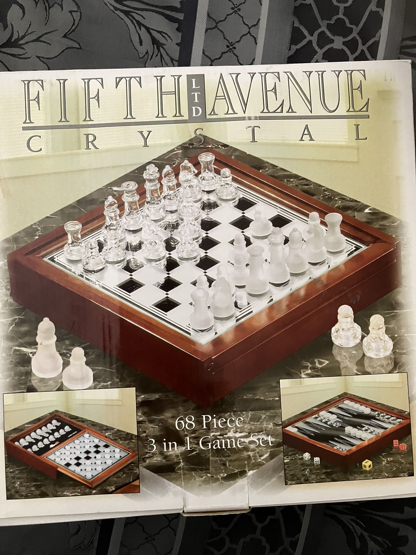 Crystal Chess Set “Fifth Avenue”