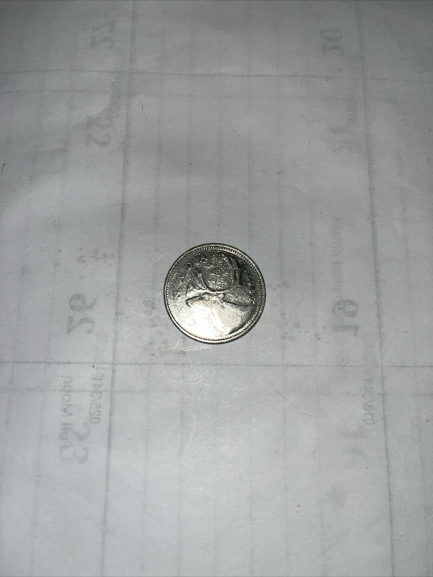 Lot Of (6) Six Canadian 25 Cent Coins 