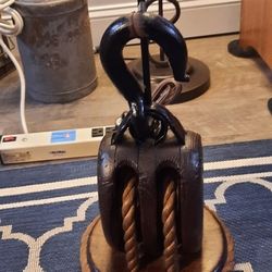 Antique Pulley Lamp