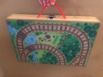 Melissa & Doug wooden train set