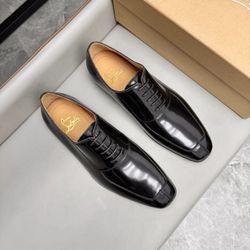 Christian Louboutin Men’s Leather Shoes With Box New
