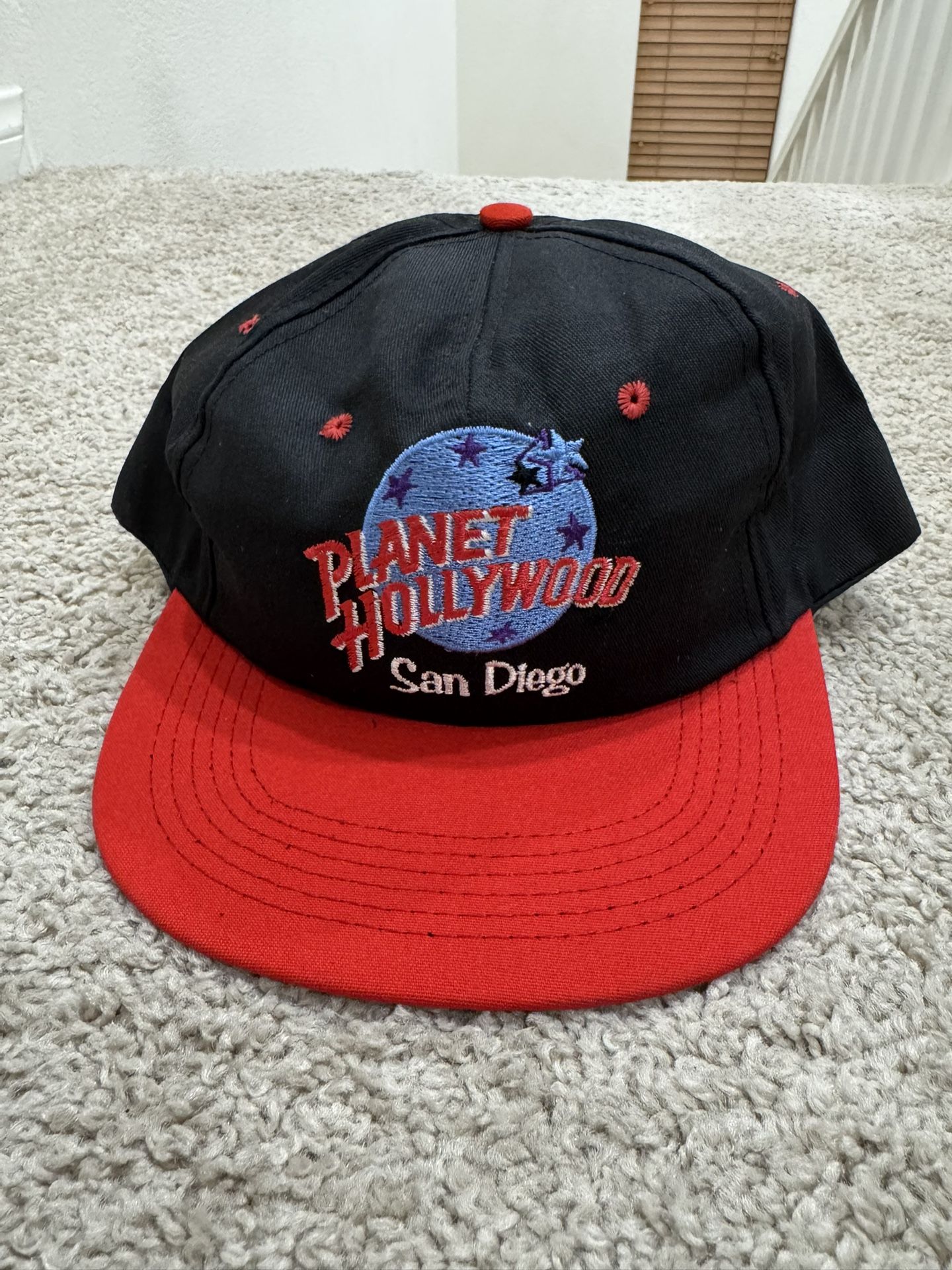 Vintage 90s Planet Hollywood San Diego Snapback Cap
