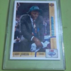 Larry Johnson Rookie Card And Phoenix Firebird Baseball Cards