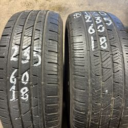235/60 18 Pair Of Tires Brand cooper