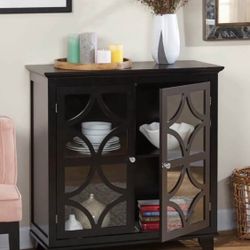 New Black Accent Storage Cabinet or Server Buffett Entryway