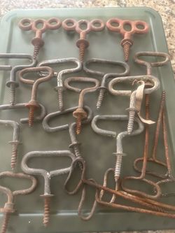 Vintage theater iron screws lot