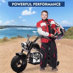 Kids Electric Motorcycle With Training Wheels 