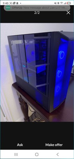 4070 super with i7 14700k with Asus prime Z790 with 32 gig ddr 5 ram 6000 MT/s with a MB850G 850W Power Supply with 3 terabytes of the Samsung 990 pro