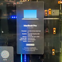 MacBook Pro 2019 64gb Ram 2.3 i9 With intel GPU 1tb SSD
